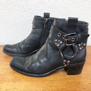 Cole Haan G-Series Harness Leather Boot Black 6.5